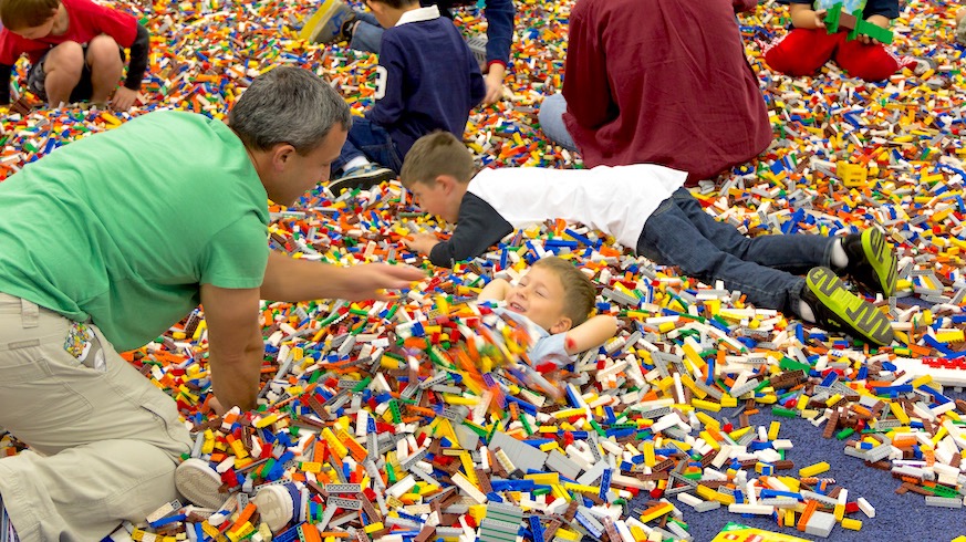 You could be this happy too at Lego Live NYC. Credit: David Frith