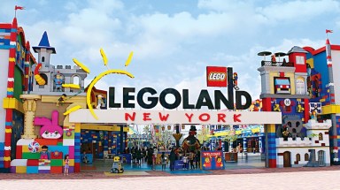 Legoland New York's main entrance to its 150-acre theme park in Goshen.