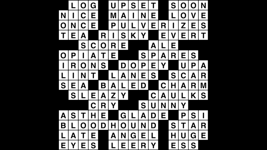 Crossword puzzle, Wander Words answers: March 25, 2019