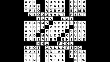 Crossword puzzle, Wander Words answers: March 26, 2019