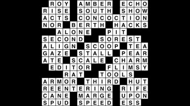 Crossword puzzle, Wander Words answers: April 3, 2019
