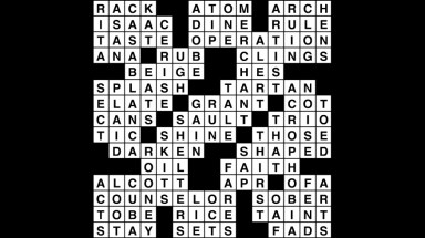 Crossword puzzle, Wander Words answers: April 5, 2019