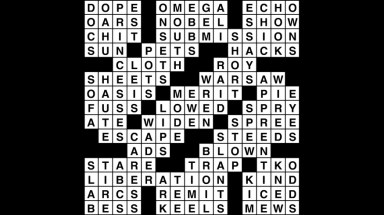 Crossword puzzle, Wander Words answers: April 11, 2019