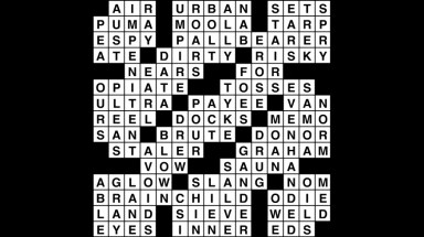 Crossword puzzle, Wander Words answers: April 22, 2019