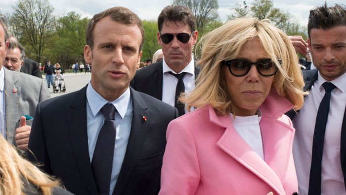 Emmanuel Macron Brigitte Macron security agents