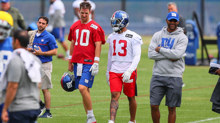 Eli Manning and Odell Beckham Jr. (Photo: Getty Images)
