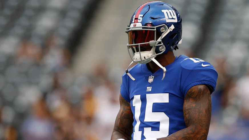 Giants WR Brandon Marshall rolling with the punches