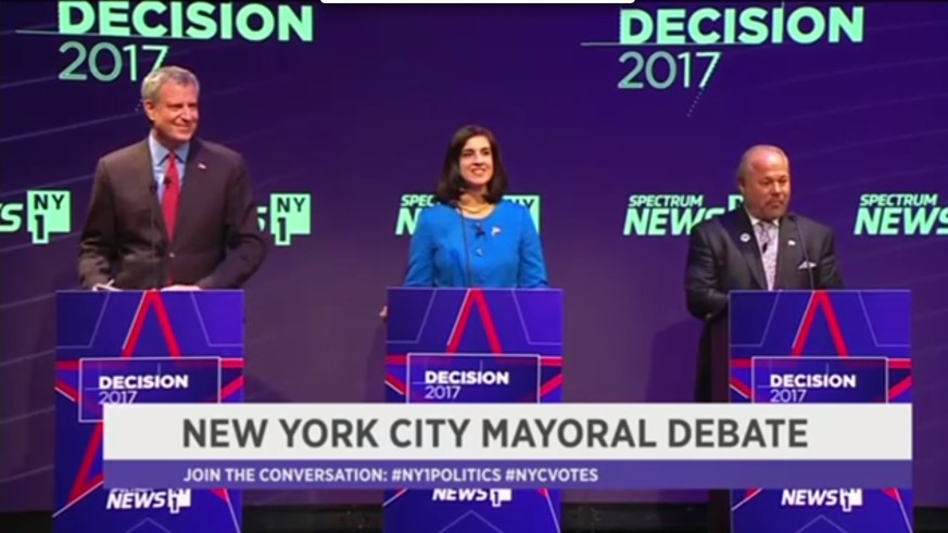 The first general election mayoral debate was an unruly spectacle.
