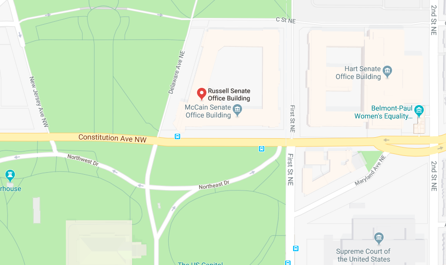 McCain Senate Office Building on Google Maps