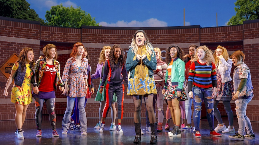 The stars of Mean Girls the musical have graduated to the classroom, where they'll teach young women grades 6-12 about bullying.