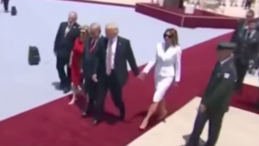 Melania Trump President Trump Hand Slap