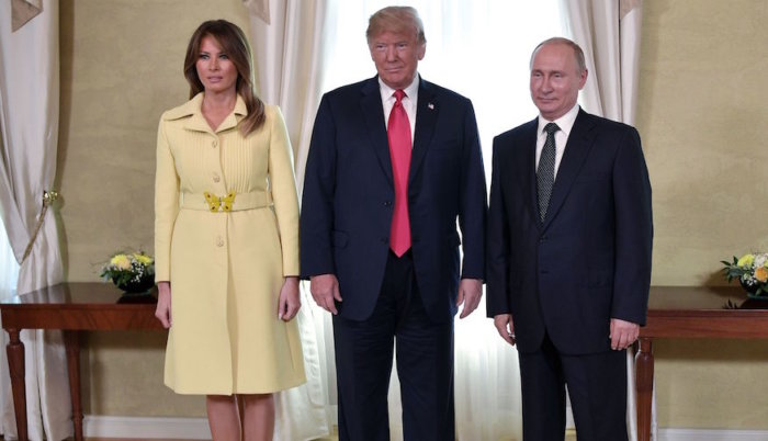 Melania Trump meets Vladimir Putin