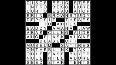 Crossword puzzle solutions, April 13, 2017