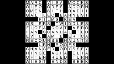Crossword puzzle answers: June 28, 2017