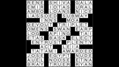 crossword puzzle answers march 12