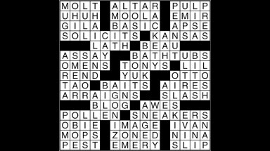 Crossword puzzle answers: March 9, 2018