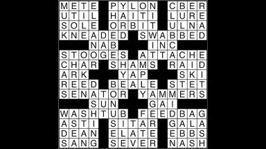 Crossword puzzle answers: May 18, 2017