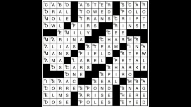 Metro crossword puzzle answers: September 4, 2018