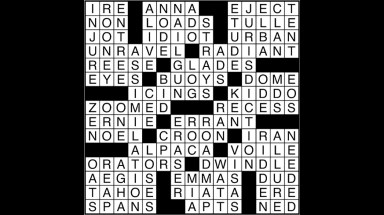 Crossword puzzle answers: February 20, 2018
