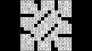Crossword puzzle answers: November 24, 2017