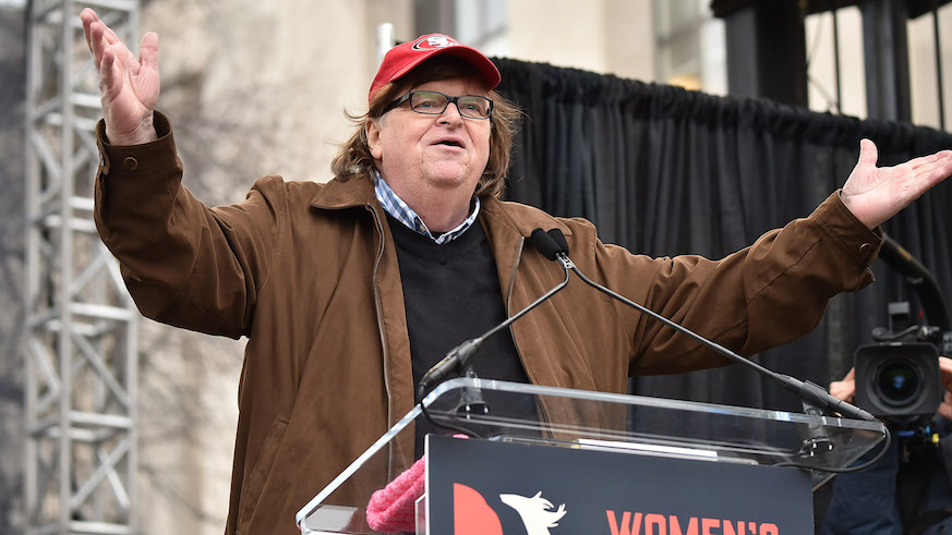 Michael Moore is coming to Broadway with "The Terms of My Surrender." Photo: Getty Images