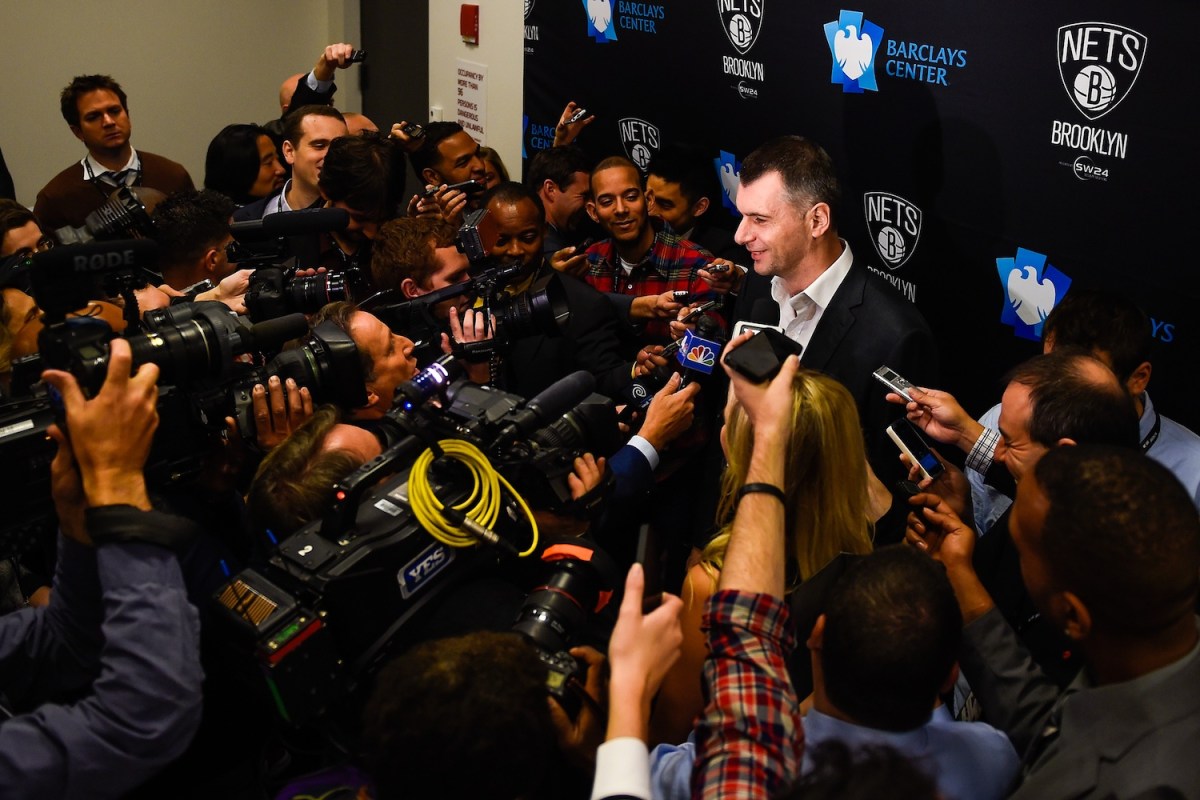 Nets majority owner Mikhail Prokhorov. (Photo: Getty Images)