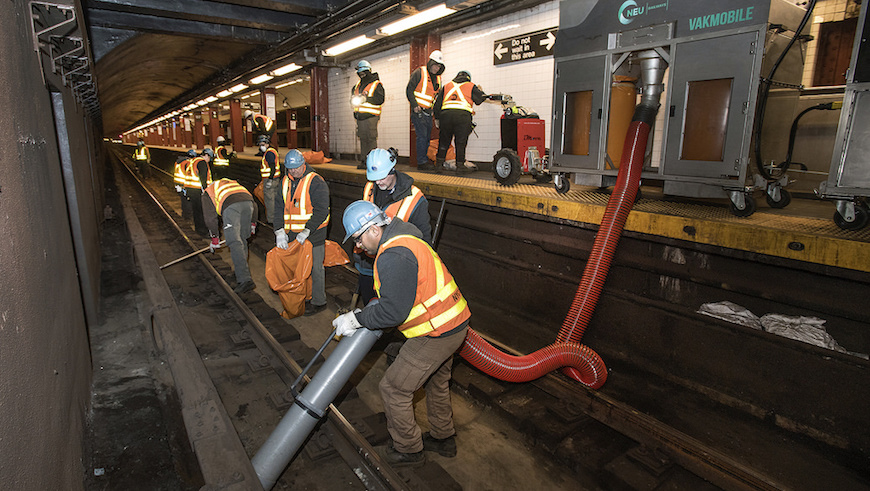 MTA chair weighs food ban after track fire