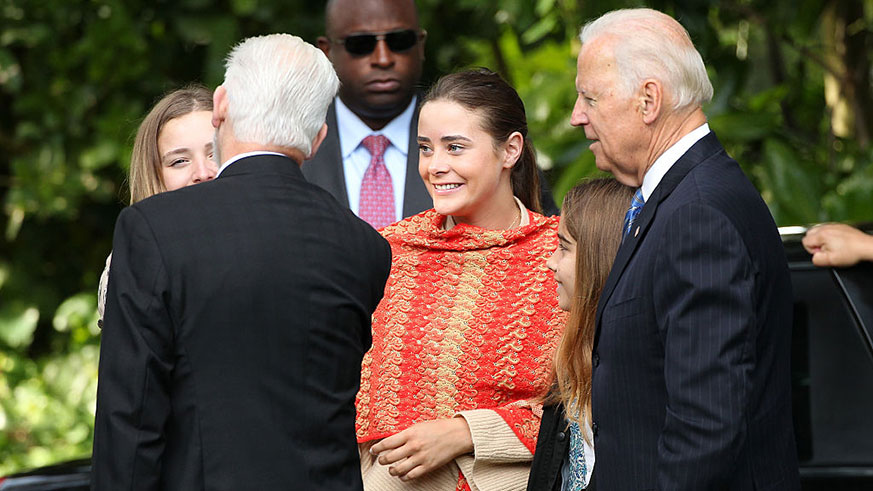 Naomi Biden with Joe Biden