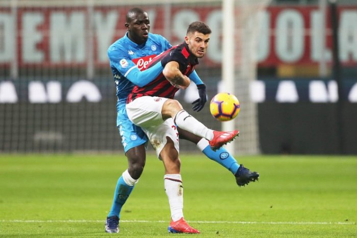Napoli and AC Milan square off in the Coppa Italia quarterfinals. (Photo: Getty Images)