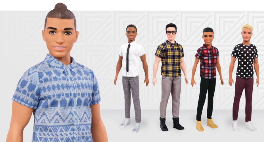 Man Bun Ken and his 14 new pals in Barbie's Fashionista line. Photo: Mattel