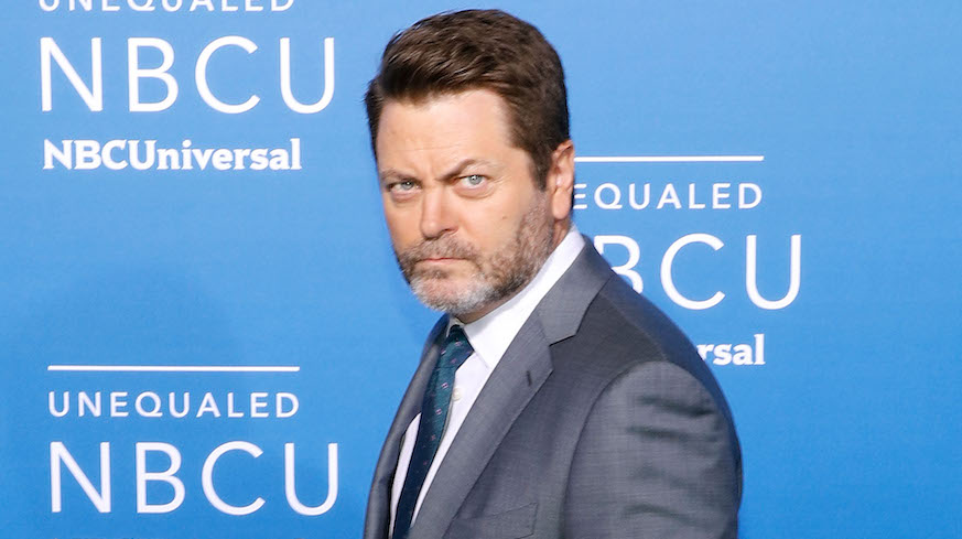 Nick Offerman is leaving his woodworking shed to appear at the New York Comedy Festival. Credit: Getty Images