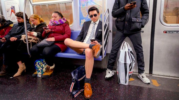 No Pants Subway Ride 2019 in NYC