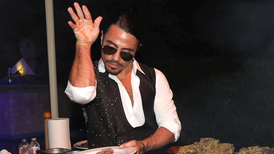 Salt Bae may be a crowd-pleaser, but his restaurant has critics divided. Credit: Getty Images