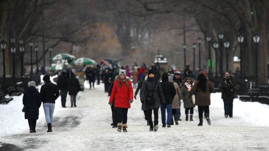 NY NJ School Closures Snow