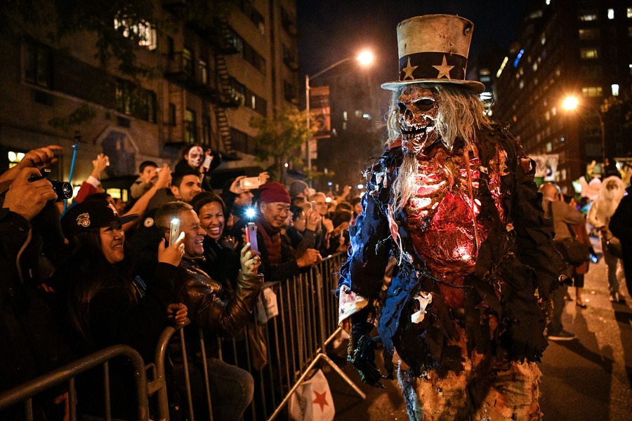 PHOTOS NYC  Halloween  Parade marches on despite terror 
