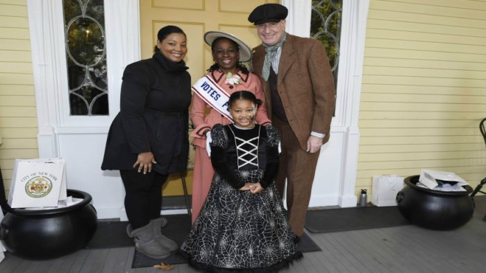 Chirlane McCray kept mum on what she and the mayor will wear for their annual Halloween celebration, but did talk about those haunted Gracie Mansion rumors.