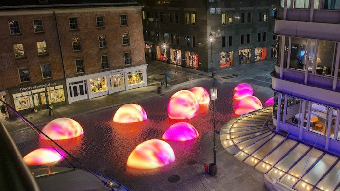 Sea of Light opens Dec. 5 at the Seaport District. Credit: Alexander Green and Symmetry Labs