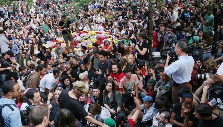 Scenes from the second week encampment of the 'Occupy Wall Street' protest in Zuccotti Park in New York City's financial district. Photo: Getty Images