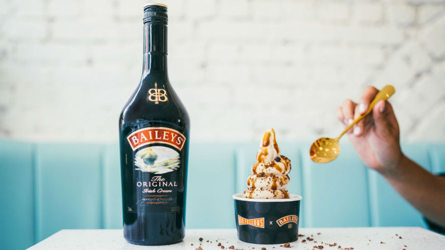 OddFellows and Baileys soft serve in honor of Treat Yo Self Day