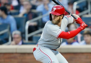 Odds boosts by DraftKings Sportsbook on Bryce Harper