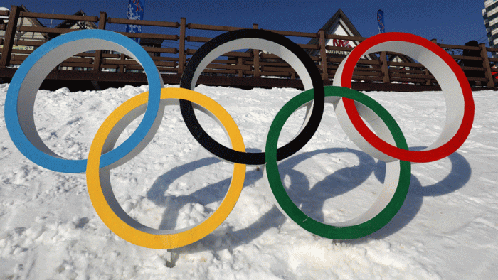 Olympic rings outside Pyeongchang, South Korea. (Photo: Getty Images)