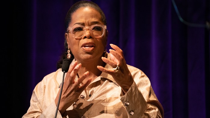 Oprah Winfrey describes painting of enslaved woman in her home.