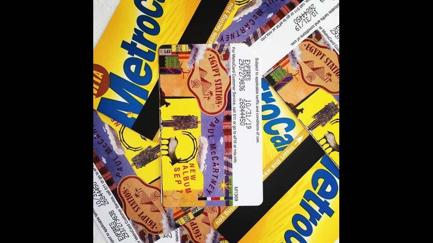 Feast your eyes on the limited-edition Paul McCartney MetroCard, which is only available at Grand Central Terminal while supplies last.