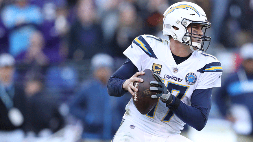Philip Rivers and the Chargers take on the Patriots in the AFC Divisional Round on Sunday. (Photo: Getty Images)