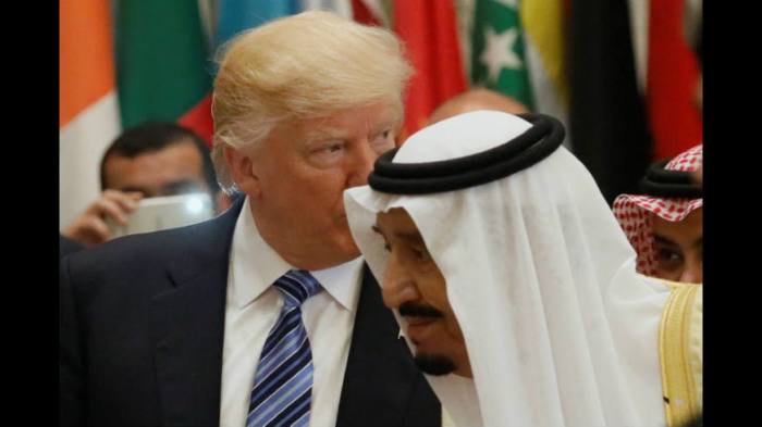 Trump and King Salman bin Abdulaziz Al Saud