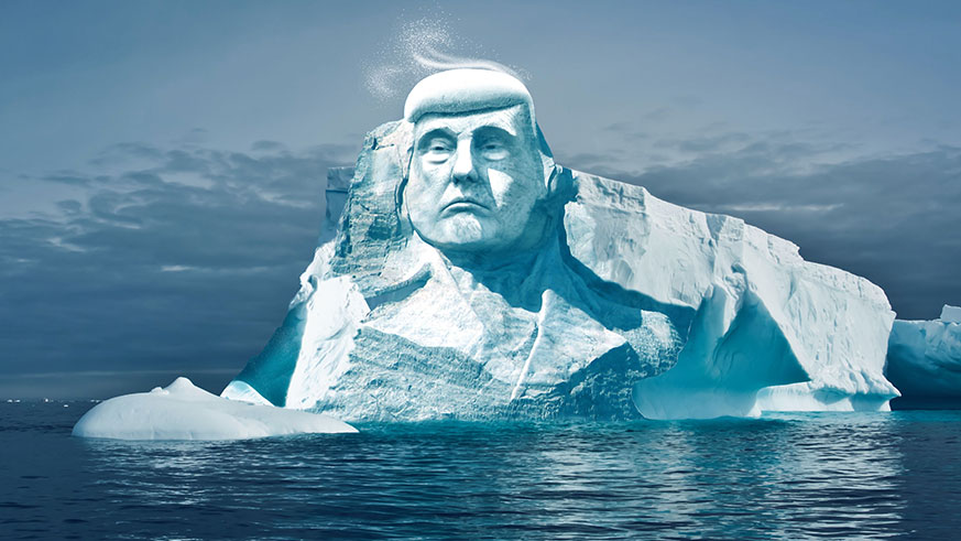Project Trumpmore Trump face glacier