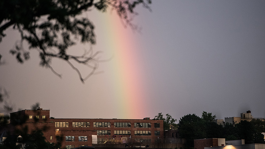 Beautiful rainbow appears after severe NYC thunderstorm