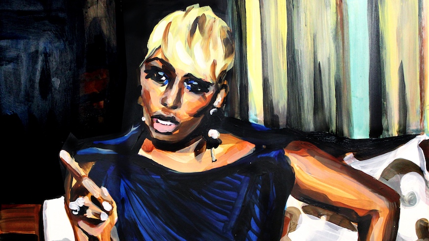 Nene Leakes Pointing at Sheree, by Laura Collins