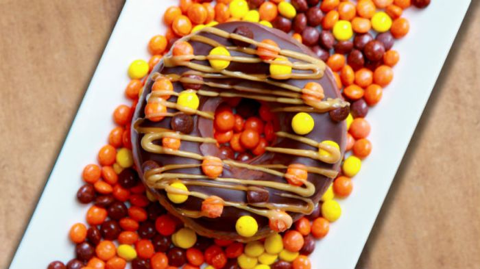 reese's outrageous doughnut new krispy kreme donut
