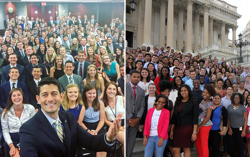 Democratic Party intern group selfie shows accurate representation of America